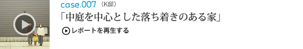 中庭を中心とした
落ち着きのある家